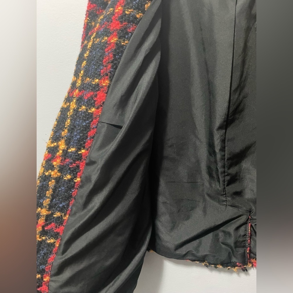 A New Day Cropped Tweed Fringed Plus Size Jacket/Blazer - Picture 10 of 13